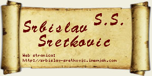 Srbislav Sretković vizit kartica